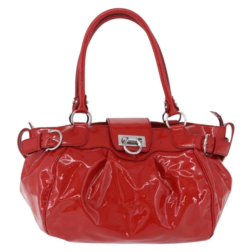 Salvatore Ferragamo Gancini Patent Leather
